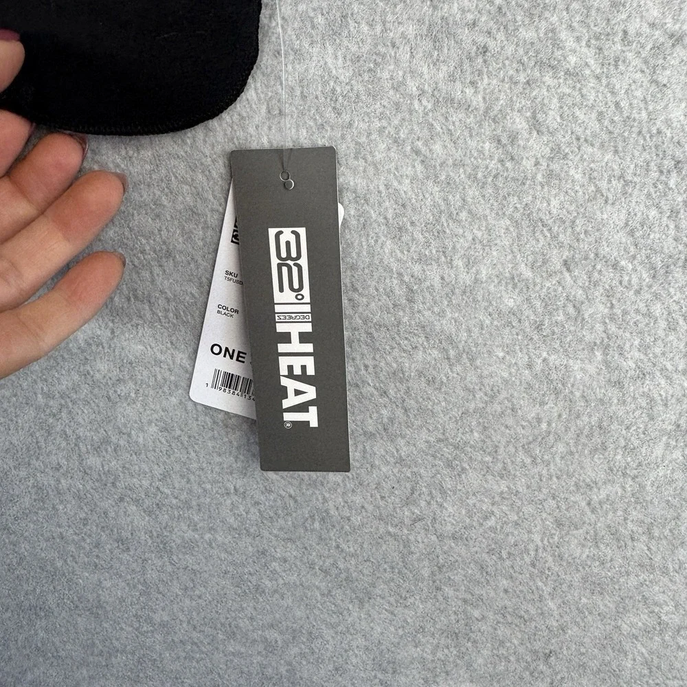 32 Degrees Heat NWT Black Thermal Scarf One Size‎ 90% Polyester Spandex